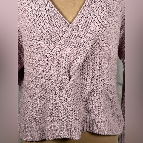 Free People Coco Twist Front Sweater In Lavender Purple Size Small - Picture 7 of 9